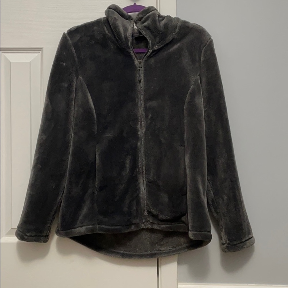Super soft fluffy gray jacket